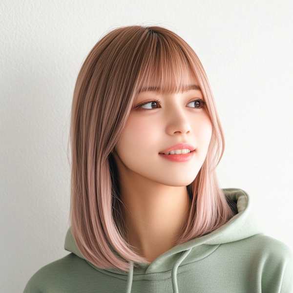 ミディアムストレート