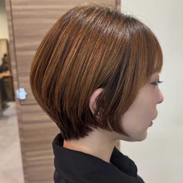 ナチュラル縮毛矯正でショートカット