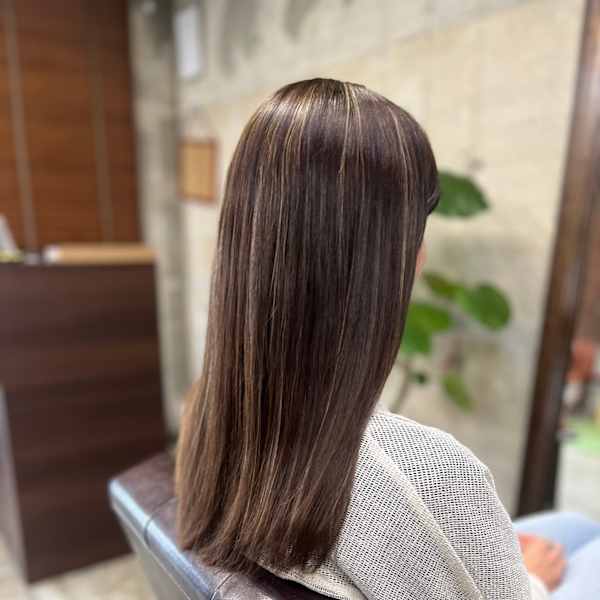 白髪ぼかしハイライト