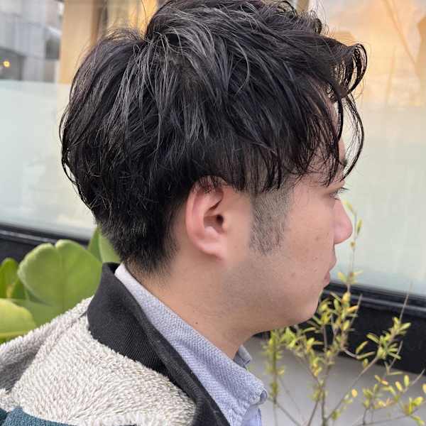 メンズナチュラルパーマ|半個室型美容室 Sourire 春日店