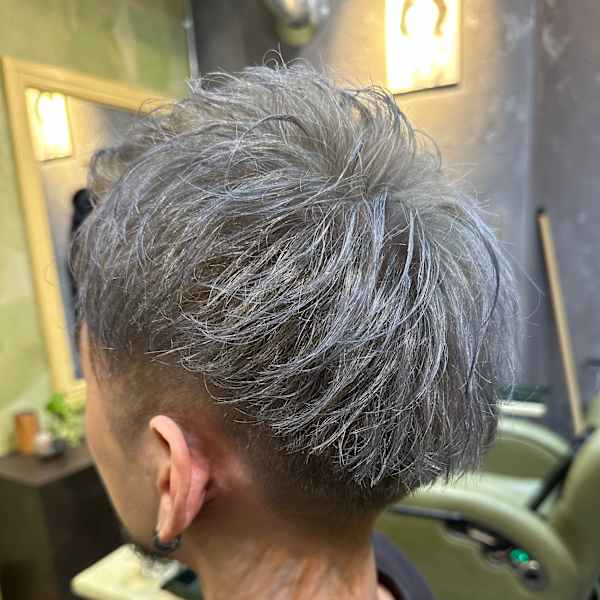 メンズショート グレイシルバー|GRACE MAN CAFE