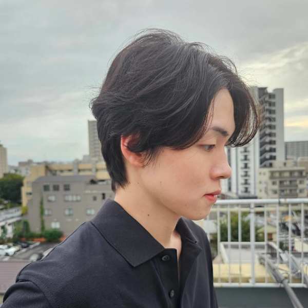 メンズセンターパートスタイル|aluss with AKROS omotesando