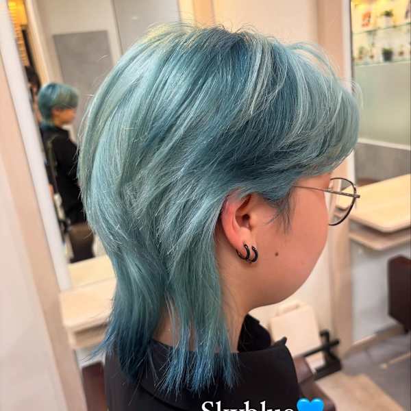 中性ウルフカット/イルミナカラー/髪質改善/川越/川越駅