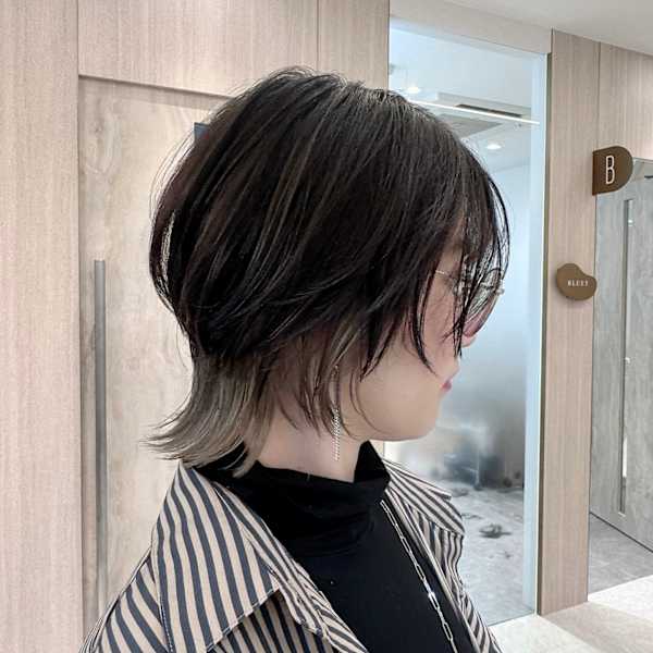 ウルフカット/インナーカラー