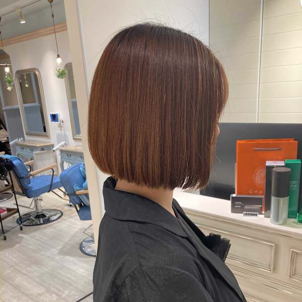 髪質改善×コスメストレートで叶う憧れのアゴ下ボブ