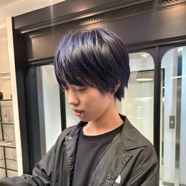 【表参道sheta小林】韓国マッシュウルフブルーブラック|sheta 【青山/表参道】