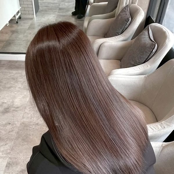 TOKIO酸熱トリートメント×艶ブラウンカラー/札幌駅髪質改|newi hau’oli 札幌駅前店