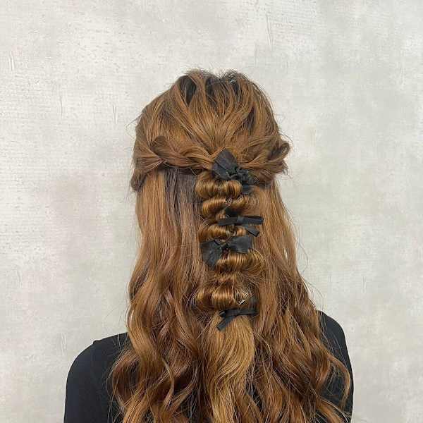 ハーフアップセット