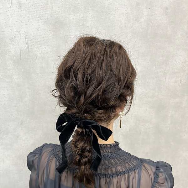 ふわっと編みおろしスタイル