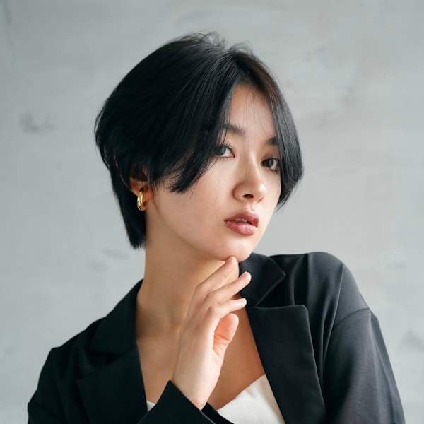 髪質改善小顔顔周りレイヤーカット美髪*Zina渋谷