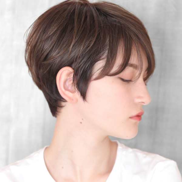 ショート・ボブ/白髪ぼかし/ハイライト/絶壁解消/40代