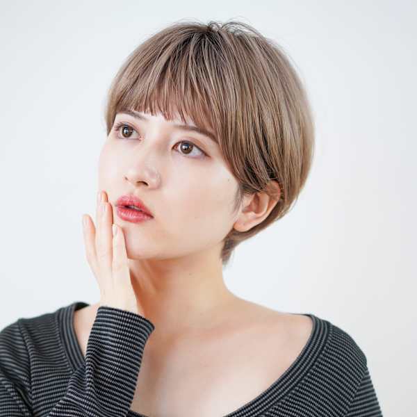 前下がりショート・ボブ/絶壁解消/前髪あり/40代/30代