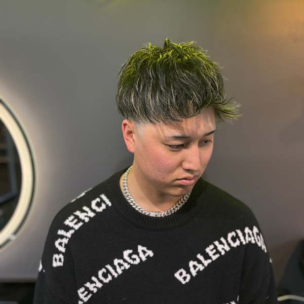 ジェットモヒカン×スキンフェード×メッシュ