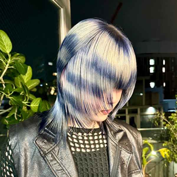 ボーダーカラー デザインカラー ハイトーン 表参道/原宿