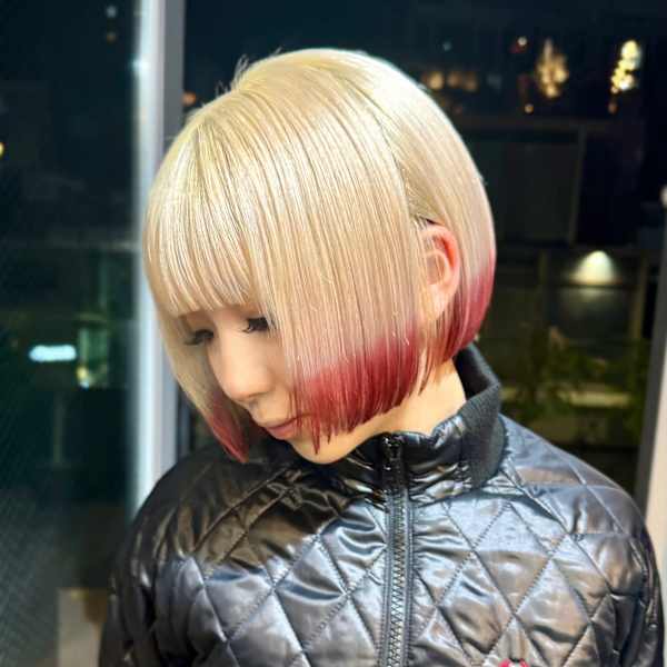 エンドカラー　デザインカラー　ハイトーン　表参道/原宿