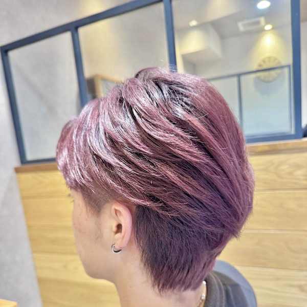 レッドバイオレットカラー|半個室型美容室 Sourire 春日千歳町店