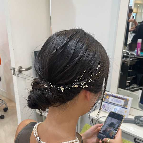 【恵比寿LIBRE/ARISA】お呼ばれに人気♪シニヨンヘア