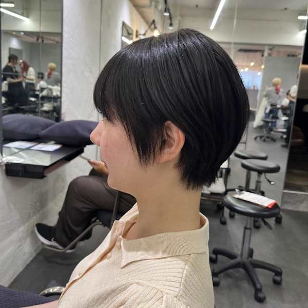 ショートボブ×水素縮毛矯正