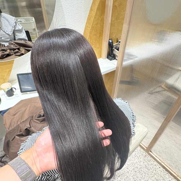 髪質改善＊美髪ブルーブラック【Zina北千住ミルディス通り】|韓国ヘア Zina 北千住ミルディス通り 韓国顔周りカット/髪質改善【ジーナ】