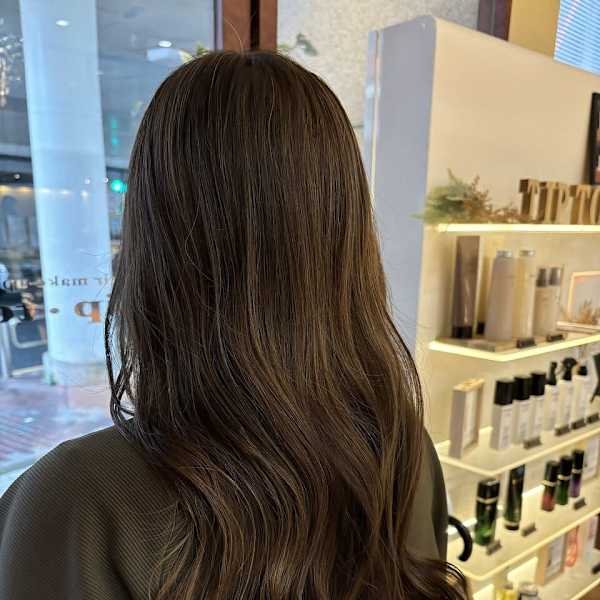 【さすだ】オリーブベージュ × 白髪ぼかし