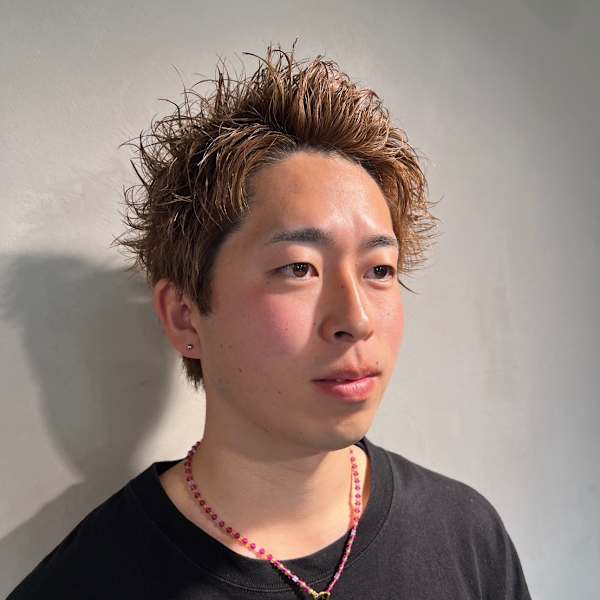 スパイキーショート ツイストスパイラル 波巻きパーマ