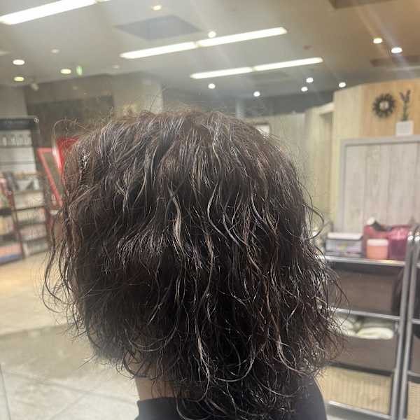 メンズ　サーフカール　パーマ