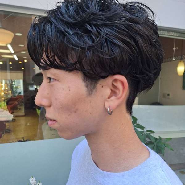 ナチュラルメンズパーマ|Hair & Nail Studio Bloom