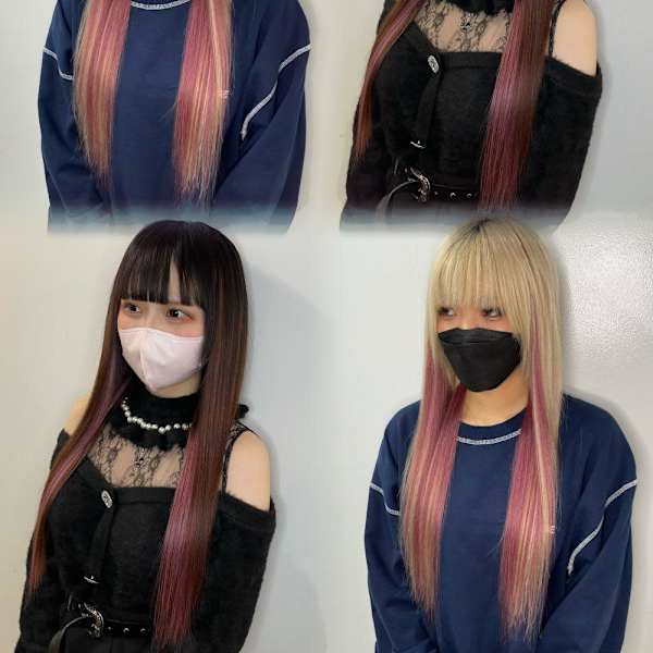 エクステで作るインナーカラー