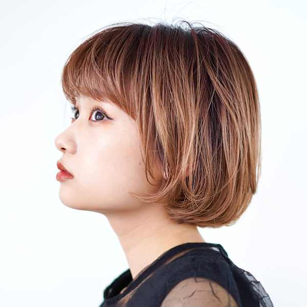 前下がりショート・ボブ/絶壁解消/前髪あり/40代/30代