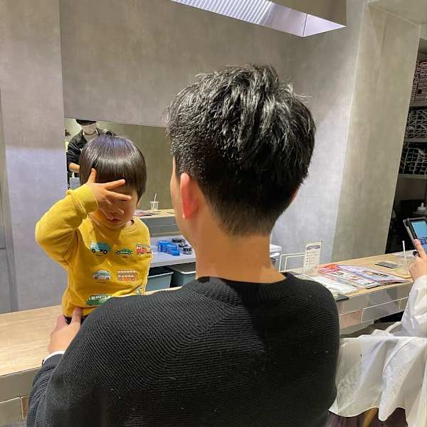 お子様連れでのご来店も大歓迎です♪【メンズカット/立売堀】