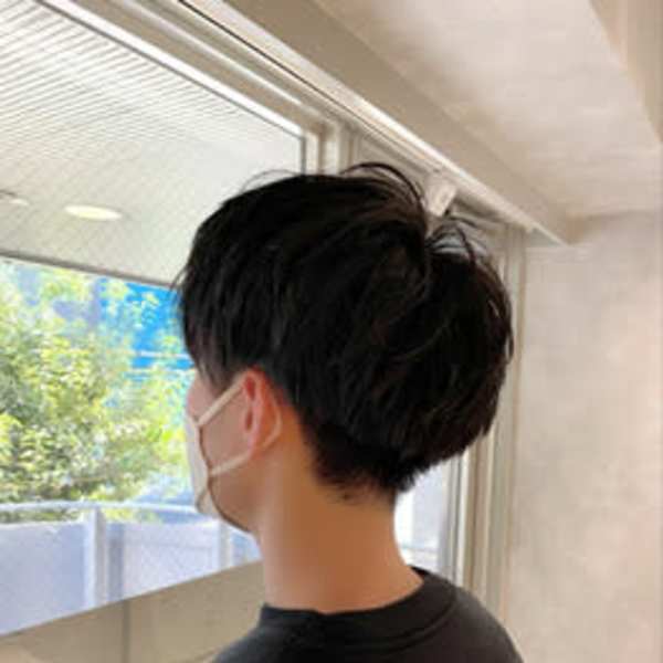 刈り上げなし、ナチュラルマッシュショート