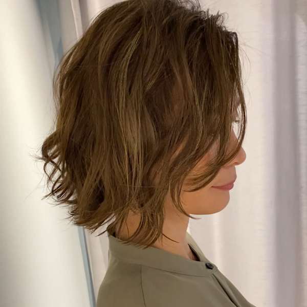 しばれる長さのウェーブボブスタイリング簡単赤羽美容室