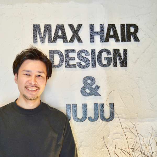MAX HAIR DESIGN & JUJU【マックス ヘアー デザインアンドジュジュ】のスタッフ紹介。国枝 裕志