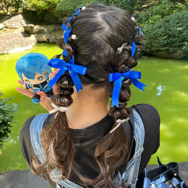 推しツインリボンヘアアレンジ