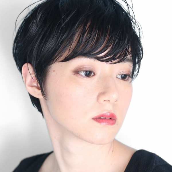ショート・ボブ/丸顔/前髪あり/絶壁解消/30代/40代/