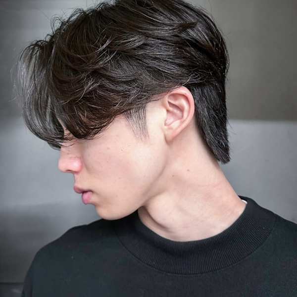 韓国マッシュスペインカールブルーブラック_ba543751