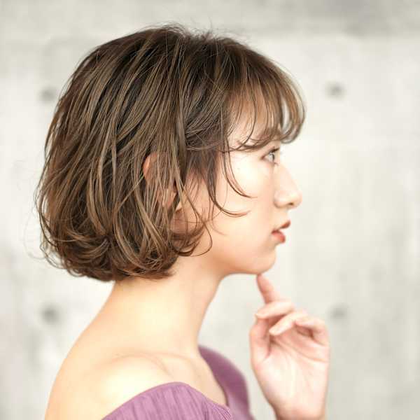 前下がりショート・ボブ/絶壁解消/前髪あり/40代/30代