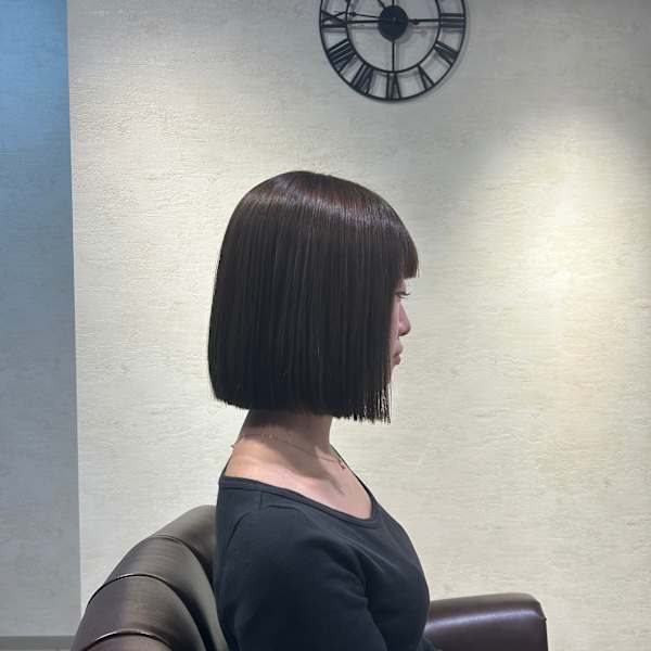 ボブ＋縮毛矯正