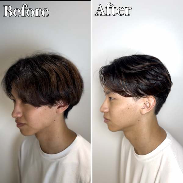 横浜”曲がる縮毛矯正ニュアンスメンズ縮毛矯正