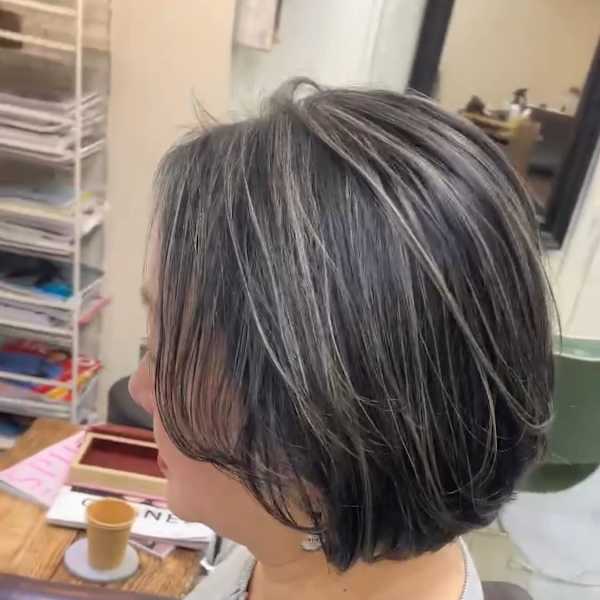 CM撮影に向けて!白髪風カラー