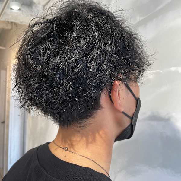 メンズ ツイストスパイラルパーマ|【全席半個室】/仙台駅近/ノンジアミン　hairmake＆design Axe-l