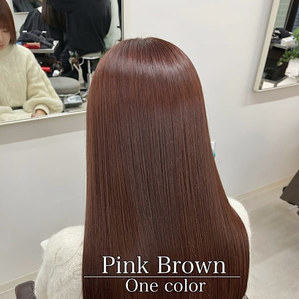 カラー指名No1/春に流行る ピンクブラウンカラー