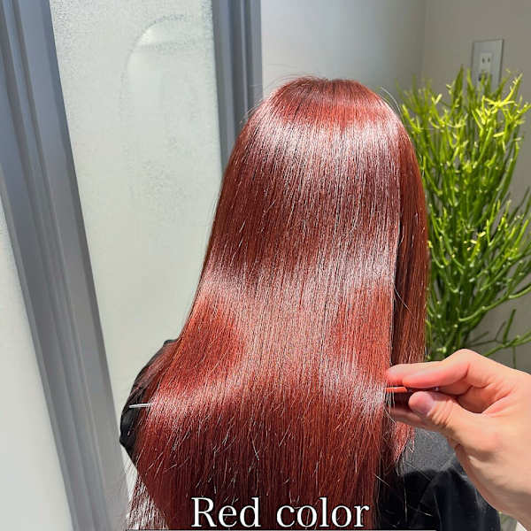 カラー指名No.1/ブリーチ無しのレッドカラー