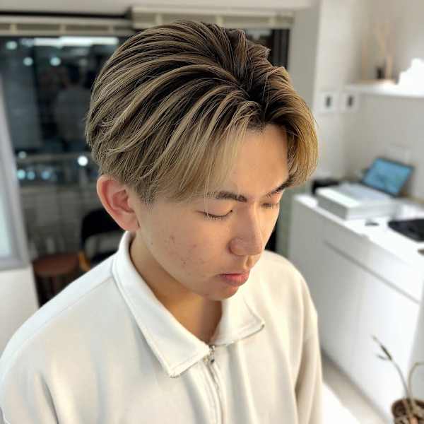 海外風メンズバレイヤージュ