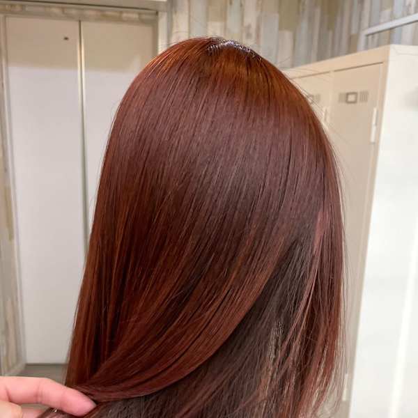肌馴染み◎暖色系カラー　レッドブラウン