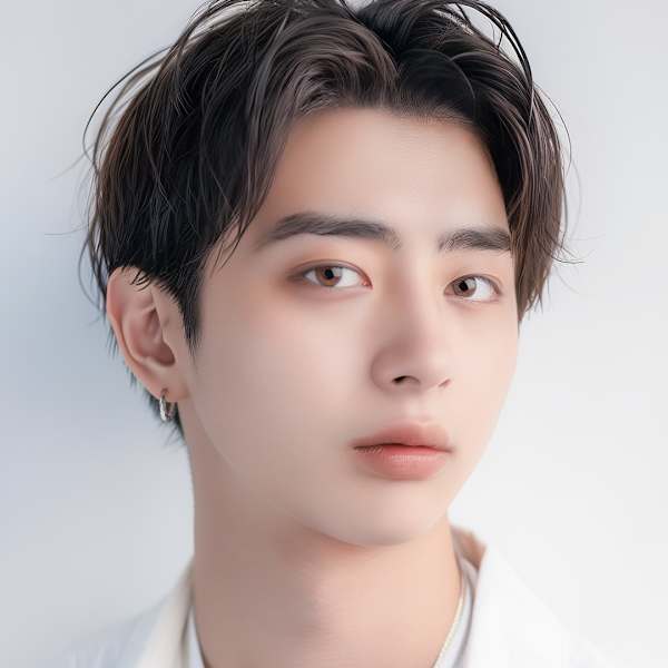 20代30代40代 清潔感センターパート黒髪セクシー