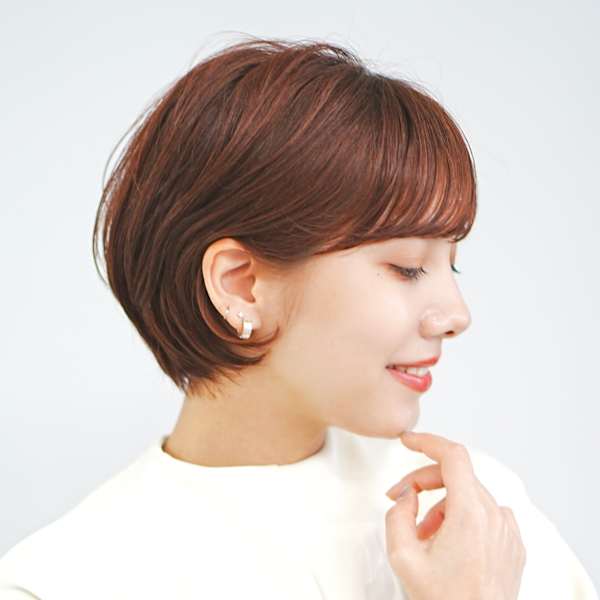 前下がりショート・ボブ/絶壁解消/前髪あり/40代/30代