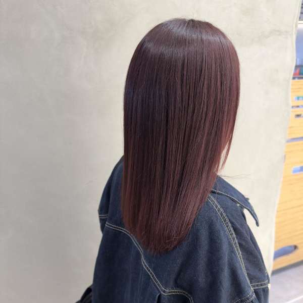 ungu ul×髪質改善×セミロング×ボルドー