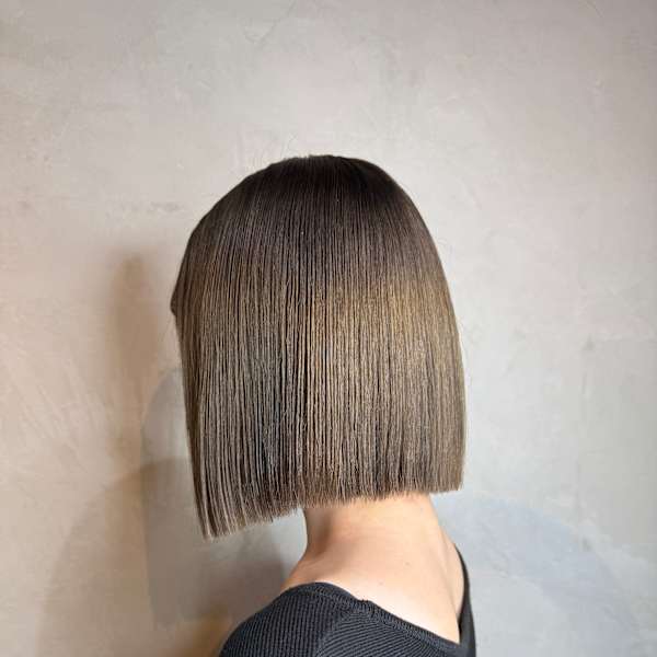 縮毛矯正ぱっつん