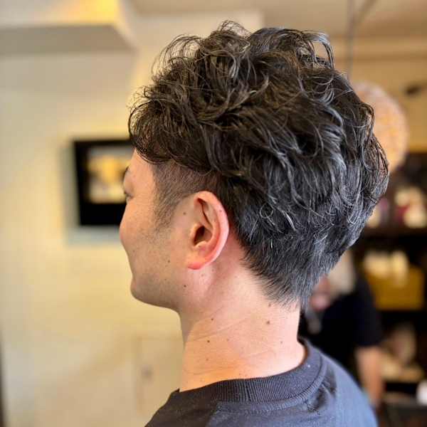 メンズ　ナチュラルパーマ|jujur